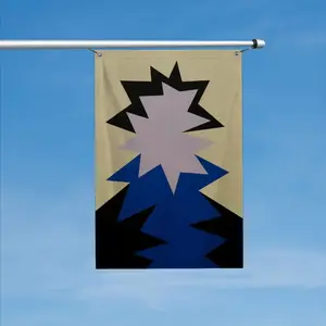 Blue Scarf Double Sided Flag (Multi-Size, Vertical)