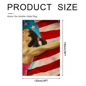 Mckayla Maroney Double Sided Flag (Multi-Size, Vertical)