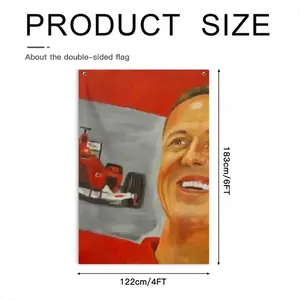 Michael Double Sided Flag (Multi-Size, Vertical)