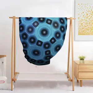 Ki (Machine) Flannel Blanket (Round)