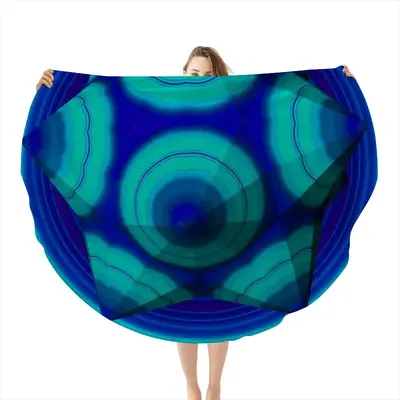 Nautilus Flannel Blanket (Round)