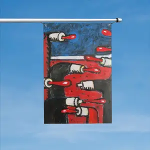 War Double Sided Flag (Multi-Size, Vertical)