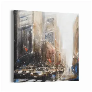 Busy Manhattan Canvas Decorative Painting (Multi-Size, Square)