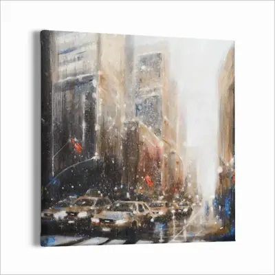 Busy Manhattan Canvas Decorative Painting (Multi-Size, Square)