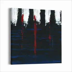 Blue Drag Canvas Decorative Painting (Multi-Size, Square)