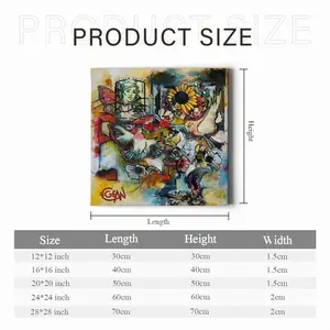 Postcard Canvas Decorative Painting (Multi-Size, Square)