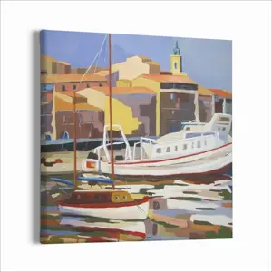 Sète The Navy Canvas Decorative Painting (Multi-Size, Square)