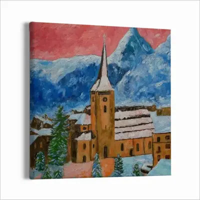 Zermatt Canvas Decorative Painting (Multi-Size, Square)