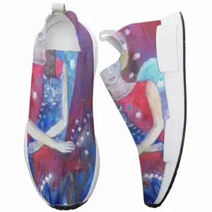 Men Angel With Cat NM-1 Popcorn Shoes