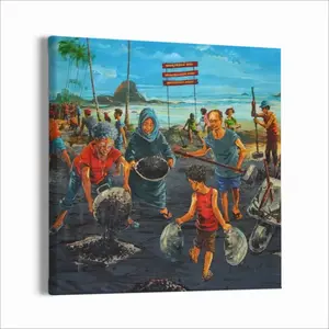 Road To Brotherhood Canvas Decorative Painting (Multi-Size, Square)