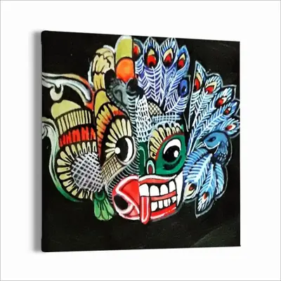 Two-Faced Demon Canvas Decorative Painting (Multi-Size, Square)