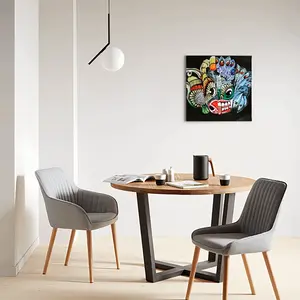 Two-Faced Demon Canvas Decorative Painting (Multi-Size, Square)