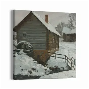 Old Mill Canvas Decorative Painting (Multi-Size, Square)