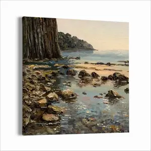 Famous Cliff Of The Black Sea Canvas Decorative Painting (Multi-Size, Square)