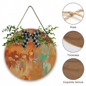 Palm Crest Wooden Hanging Board (Circular)