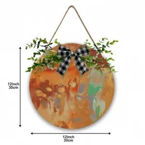 Palm Crest Wooden Hanging Board (Circular)