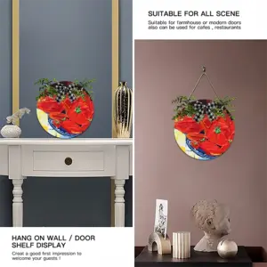 Tomatoes Wooden Hanging Board (Circular)