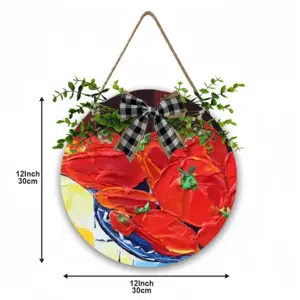 Tomatoes Wooden Hanging Board (Circular)