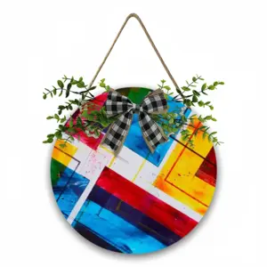 The Grexit Wooden Hanging Board (Circular)