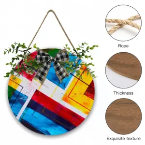 The Grexit Wooden Hanging Board (Circular)