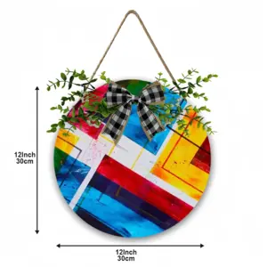 The Grexit Wooden Hanging Board (Circular)