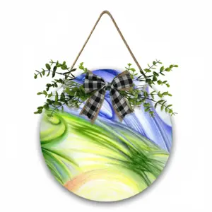 The Sixth Day Wooden Hanging Board (Circular)