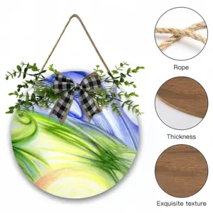 The Sixth Day Wooden Hanging Board (Circular)