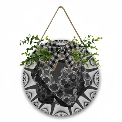 Kimono Wooden Hanging Board (Circular)