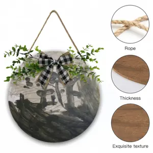 Cold Turkey Wooden Hanging Board (Circular)