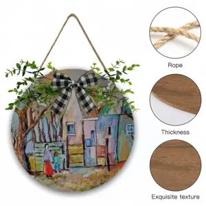 Hard Talk Wooden Hanging Board (Circular)