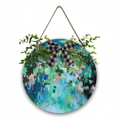 Breeze #1 Wooden Hanging Board (Circular)