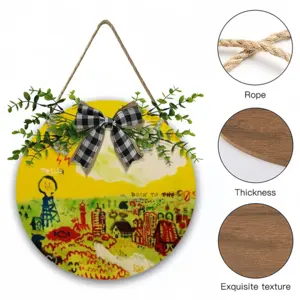 Back To The 30S Wooden Hanging Board (Circular)