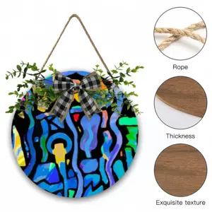 Homage To Latimer Wooden Hanging Board (Circular)