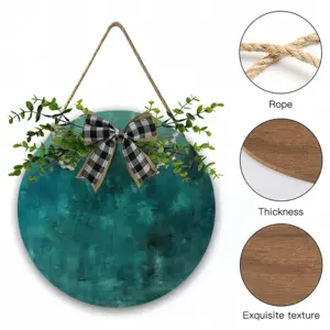 New York Wooden Hanging Board (Circular)