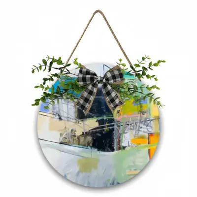 Delaware Wooden Hanging Board (Circular)