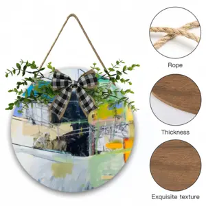 Delaware Wooden Hanging Board (Circular)