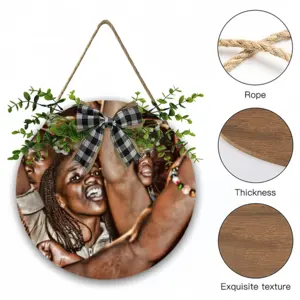 How To Party In Africa #013 Wooden Hanging Board (Circular)