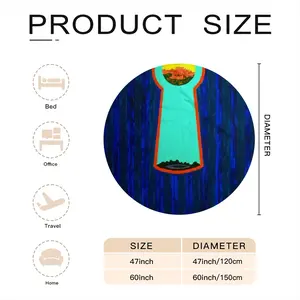 Internal Vision Flannel Blanket (Round)