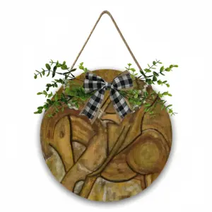 Kichotis Wooden Hanging Board (Circular)