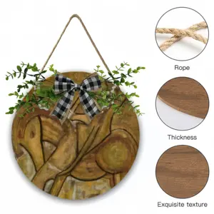 Kichotis Wooden Hanging Board (Circular)