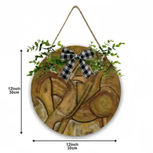 Kichotis Wooden Hanging Board (Circular)