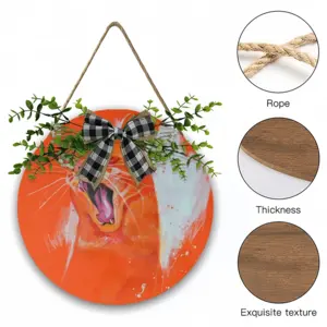 Bad Wooden Hanging Board (Circular)