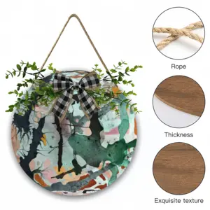 Sand Wooden Hanging Board (Circular)