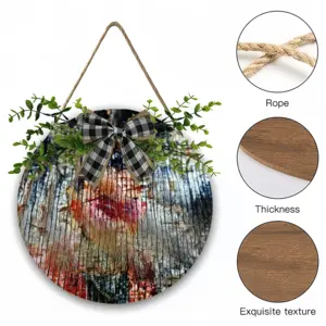 Confucius Wooden Hanging Board (Circular)