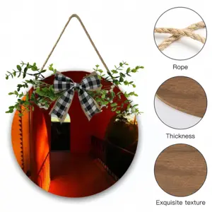 Santiago De Cuba Wooden Hanging Board (Circular)