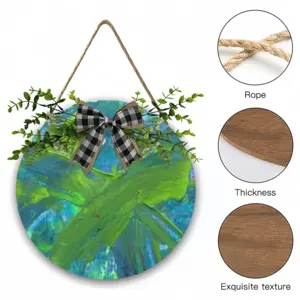 Inspiring Wooden Hanging Board (Circular)