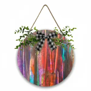 Healing Wooden Hanging Board (Circular)