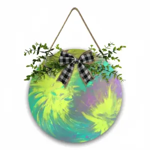 Fireworks Wooden Hanging Board (Circular)