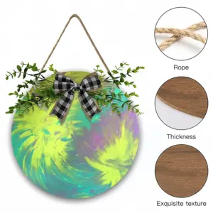 Fireworks Wooden Hanging Board (Circular)