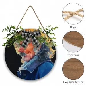 A Resident Of Odessa Wooden Hanging Board (Circular)